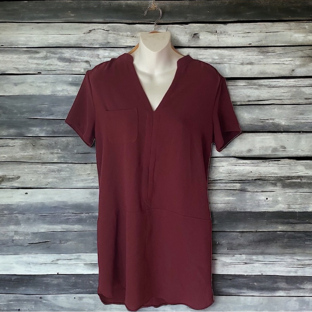 🤑10/$100 All In Favor Urban Outfitter  wine boho chic short Sleeve Shirt M